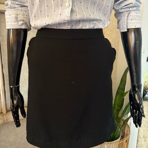 Banana Republic Scalloped Lined Mini Pencil Skirt Pockets Zipper Size 10